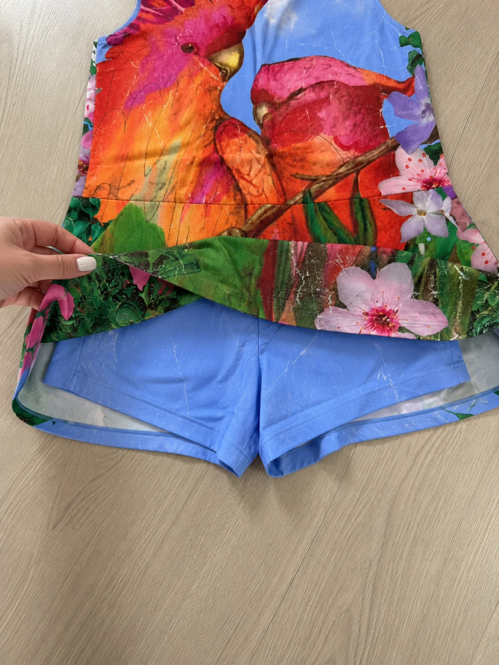 Desigual Pichi Tropical Loros Falda-Pantalão Tamanho G – photo 6
